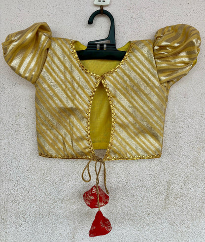 Red Banarasi Jacket Frock