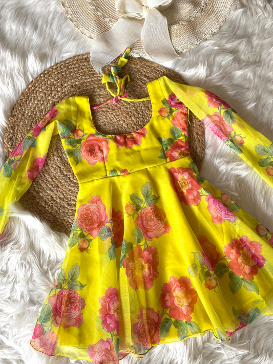 Jhanvi Kapoor Inspired Anarkali Set with Dupatta