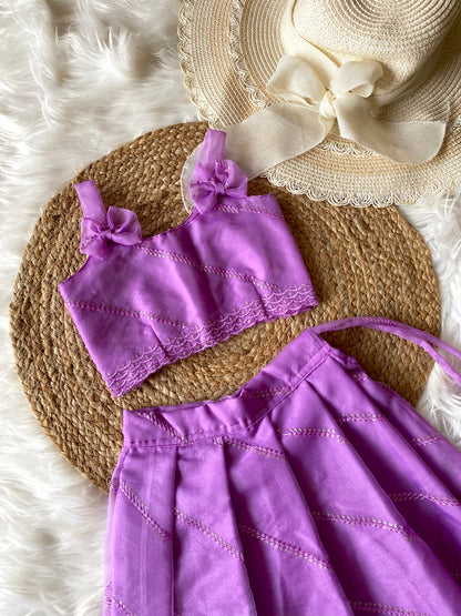 Cross Sequence zari Lehenga