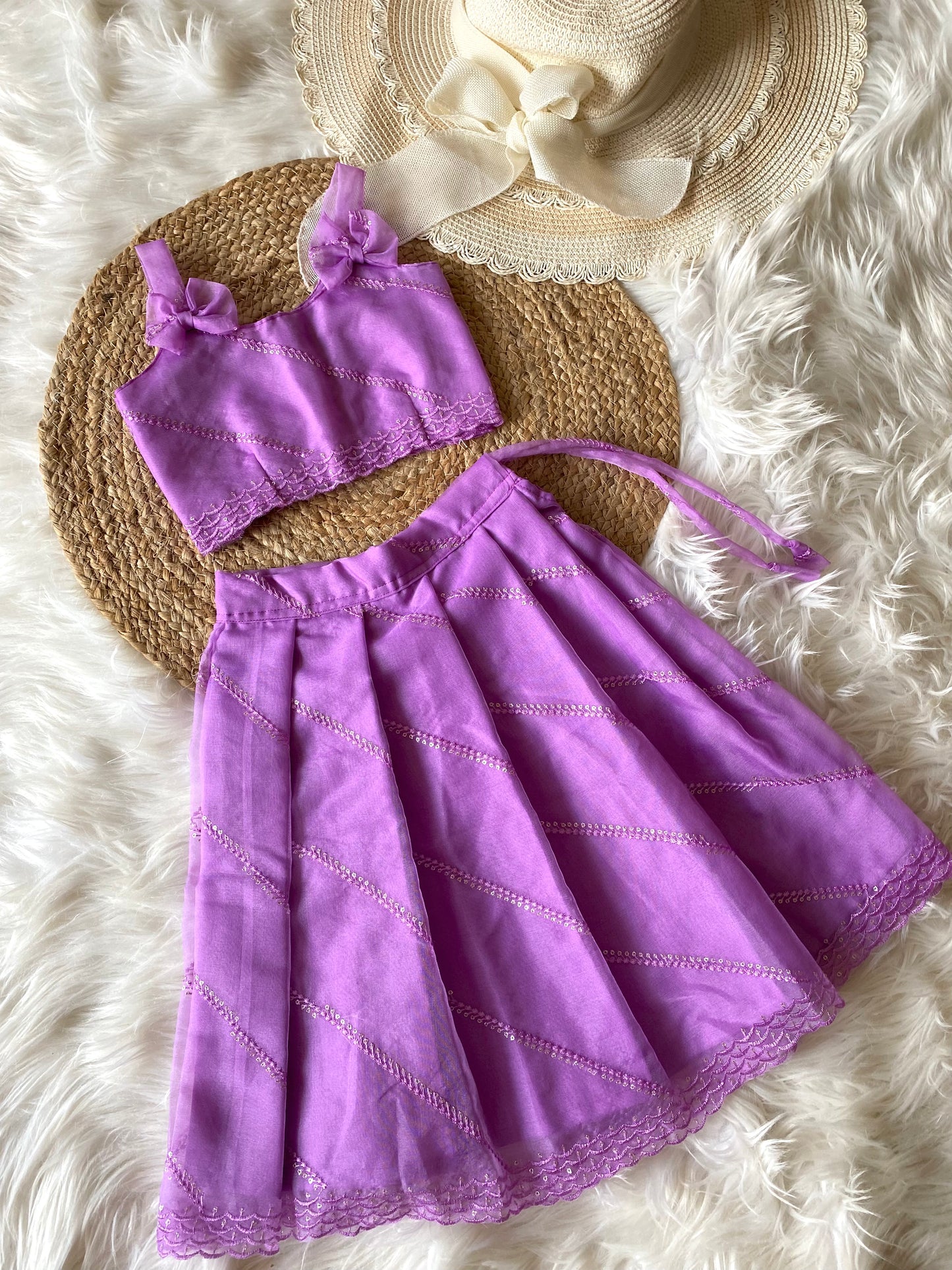 Cross Sequence zari Lehenga