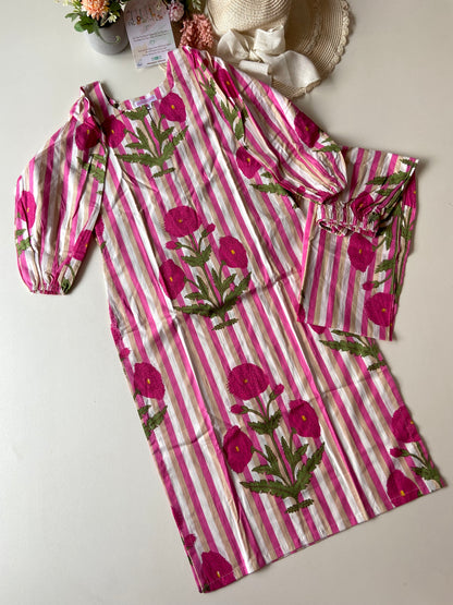 Adult Pure Cotton Floral Kurti Sets