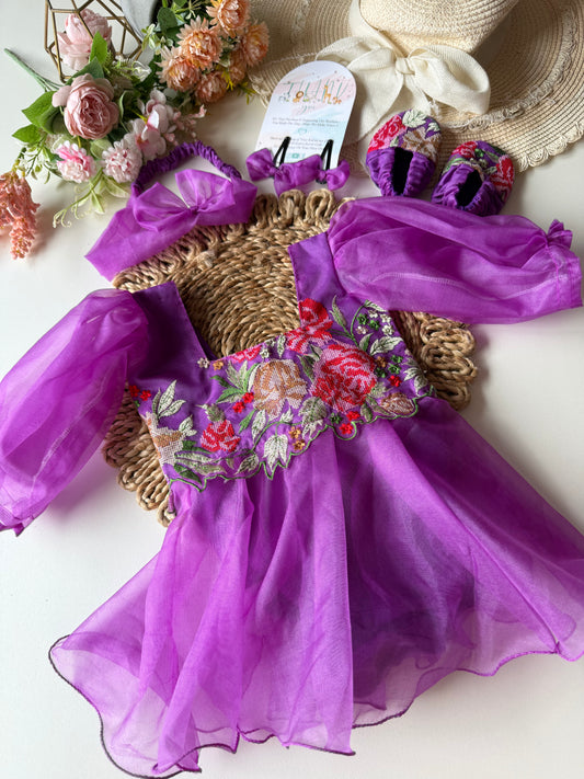 Floral Cutwork Romper / Frock