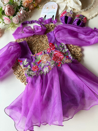 Floral Cutwork Romper / Frock