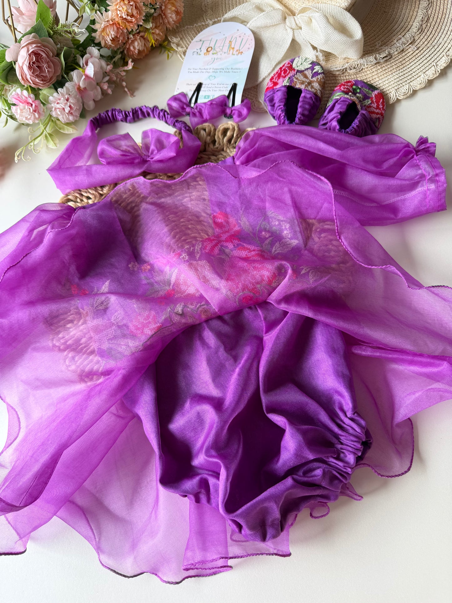 Floral Cutwork Romper / Frock