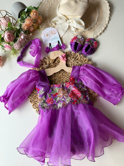 Floral Cutwork Romper / Frock