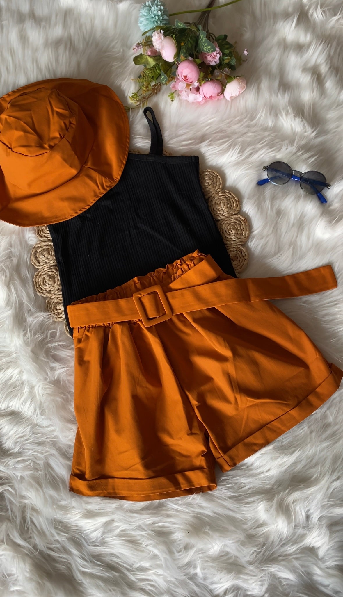 Black Co-Ord Set With Hat