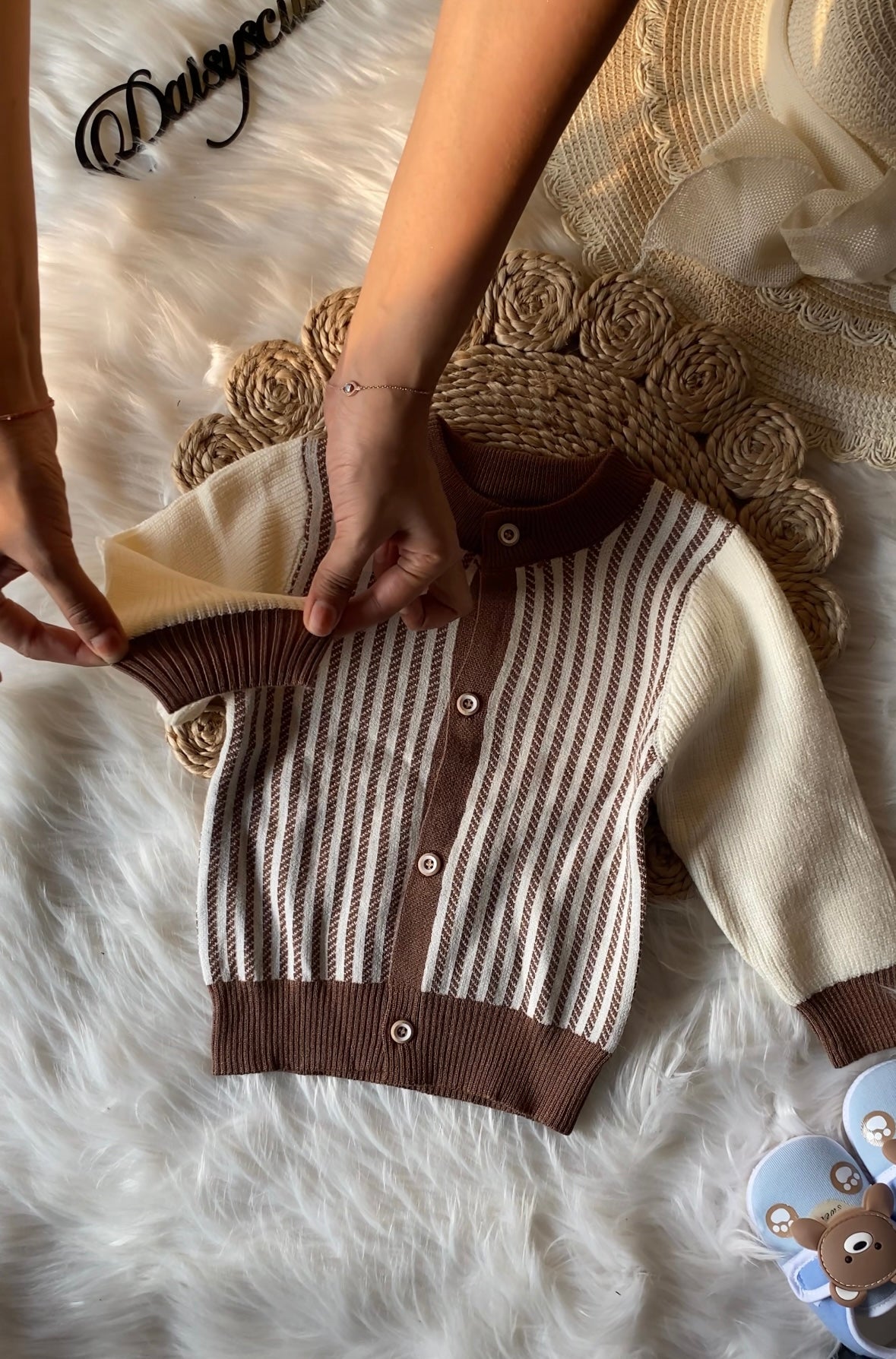 Striped Stretchable Sweatshirt