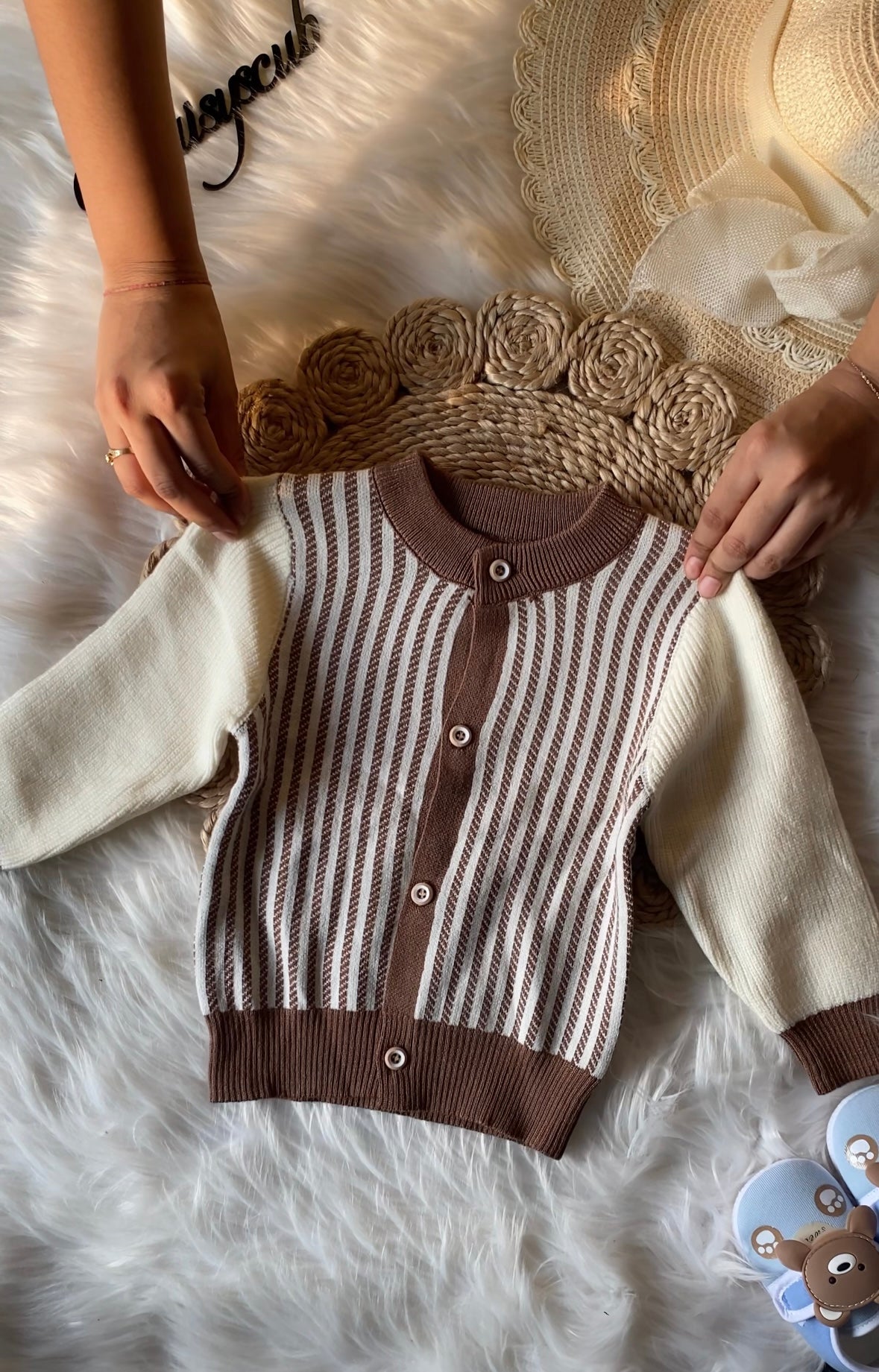 Striped Stretchable Sweatshirt