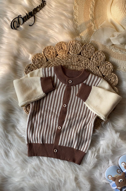 Striped Stretchable Sweatshirt