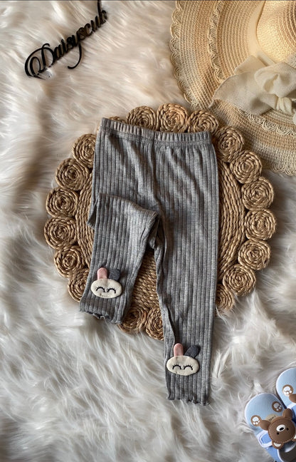 Knitted Stretchable Grey Leggings