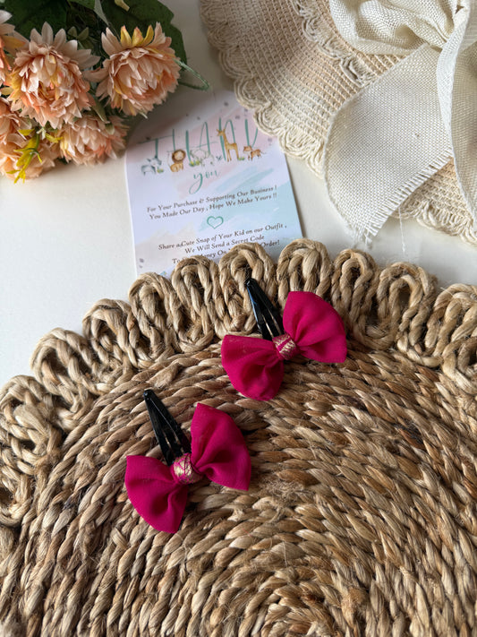 Pink Banarasi hair Pin