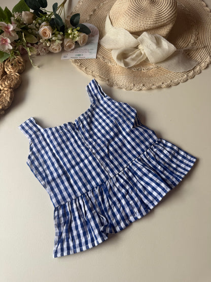 Soft Breathable Crinkled Cotton Bow Coord set in 4 Colors