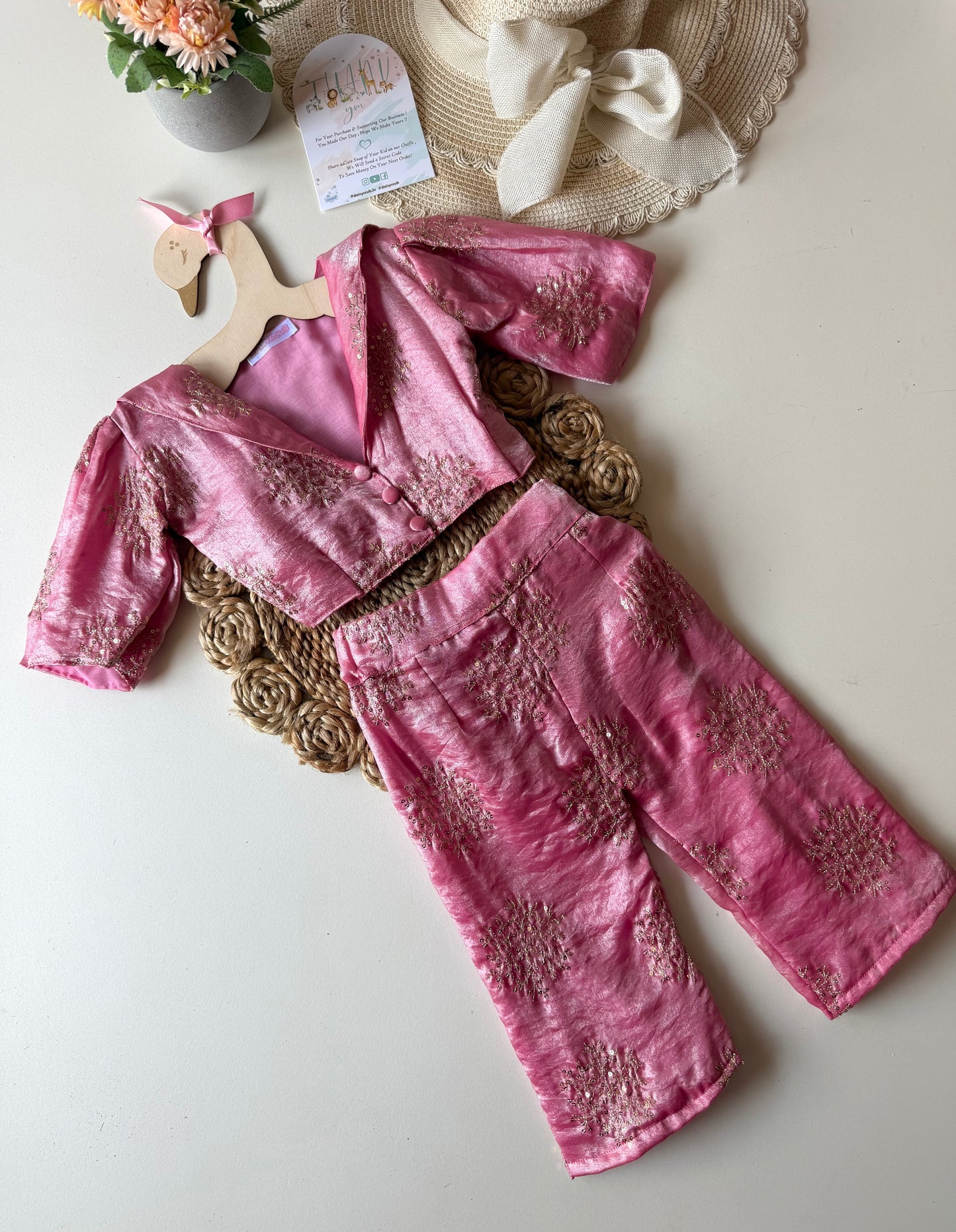 Sequence Pink Crush Tissue Co Ord Set