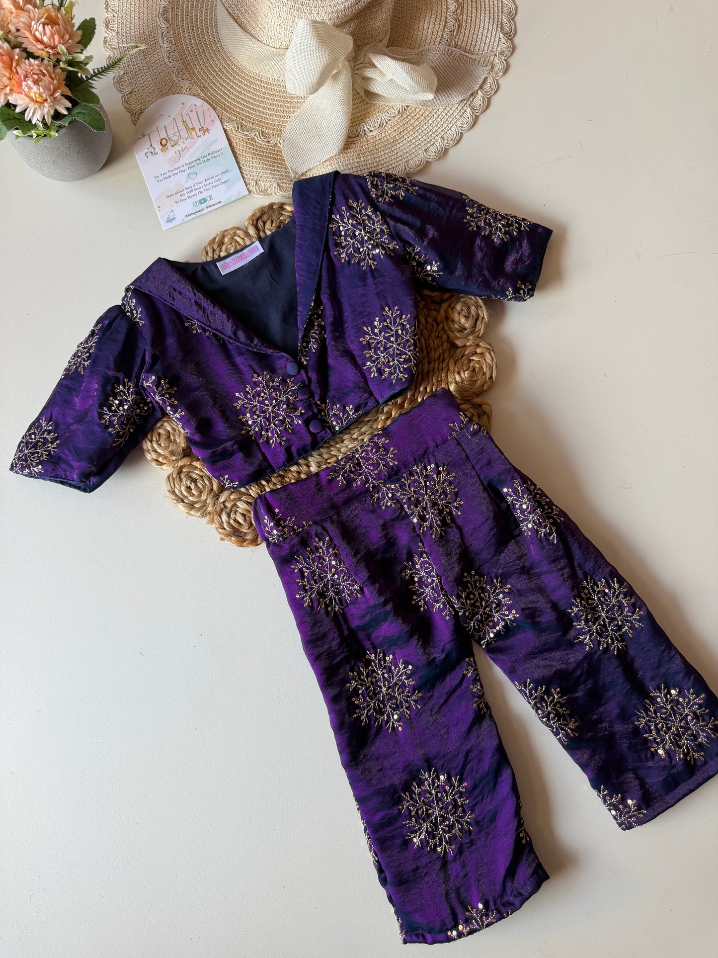 Sequence Purple Crush Tissue Co Ord Set