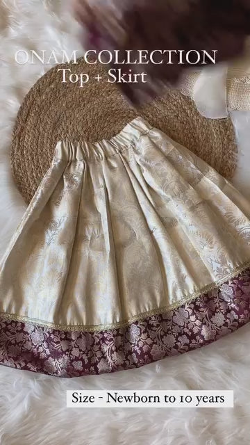 Banarasi Silk Ruffle Sleeve Lehenga