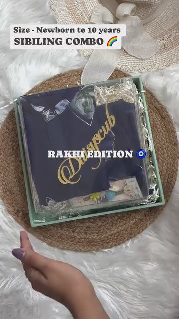 Blue Brush Paint Lehenga