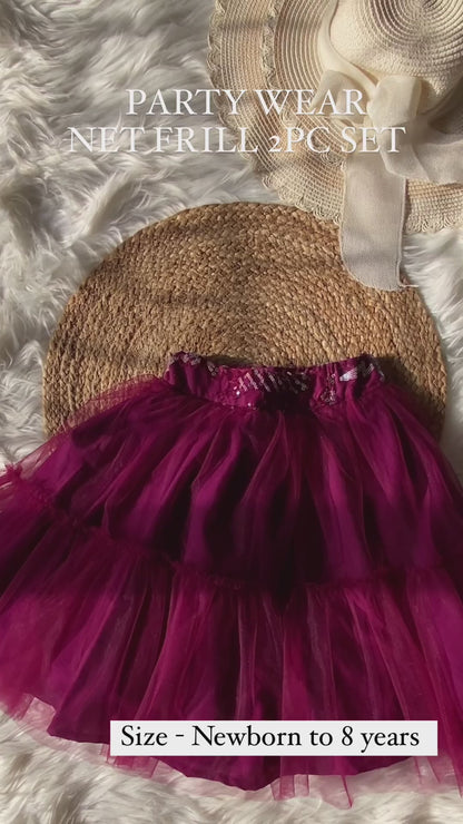 Designer Net Frill Lehenga